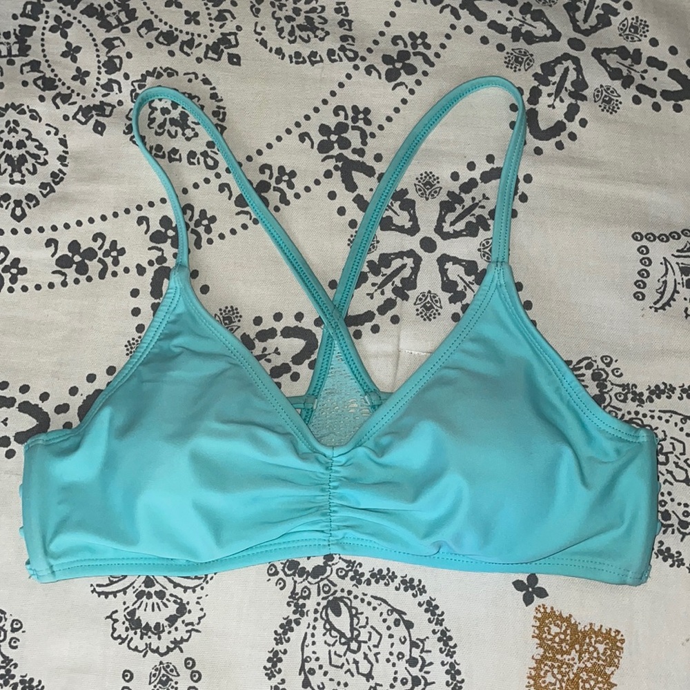 Seafoam Blue/Green Swim Top